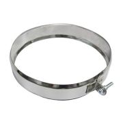 Хомут обжимной ф250 мм нерж 0,5 мм, ГОСТ Сталь