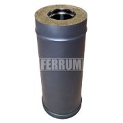 Сэндвич-труба 1м ф150/210 нерж/эмаль/600 черная 0,8мм (Феррум)