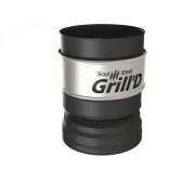Оголовок-дефлектор черный ф115/250 нерж, 0,5мм Grill`D (Дачный Эксперт)