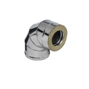 Сэндвич-колено 90гр ф150/210 нерж/нерж 0,8 (Феррум)